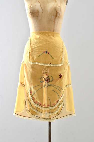 1920s Embroidered Apron