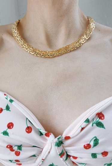 essential gold plated necklace