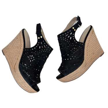 Marc Fisher Marc Fisher Black Suede Perforated Esp