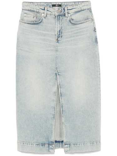 7 For All Mankind AMBER DENIM COTTON SKIRT