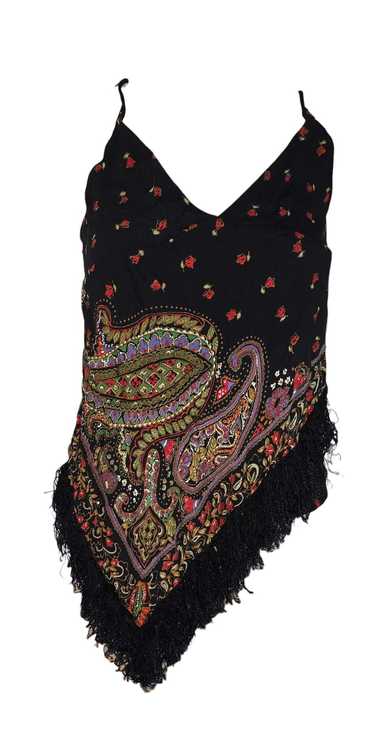 Zara ZARA Floral Print Black Scarf – Elegant Acces