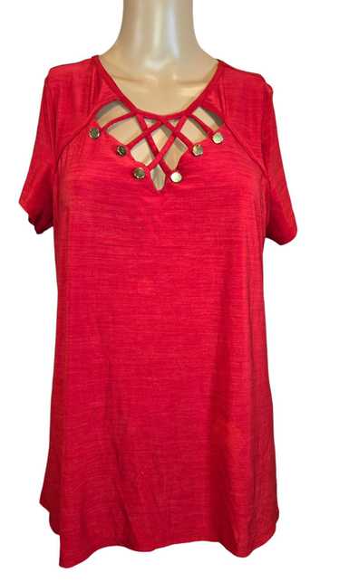 Designer Diana Belle Women's Red Top - Size Large