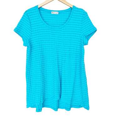 Habitat Habitat Blue Short Sleeve Textured Shirt S