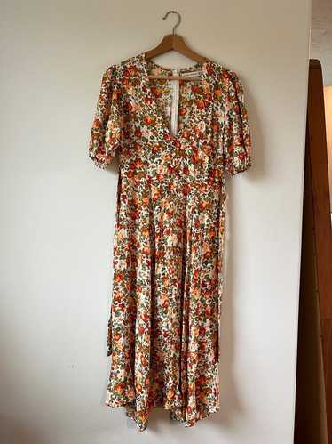 FAITHFULL THE BRAND Delia midi dress (S) | Used,…