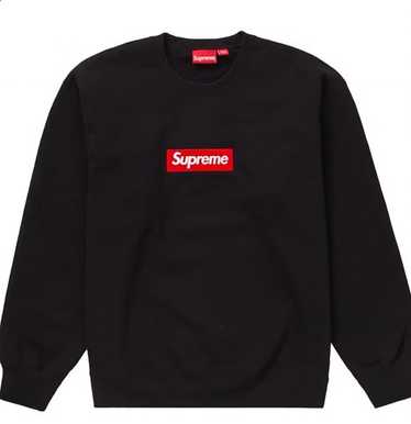 Supreme Washed Box Logo Crewneck 紺S