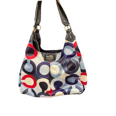 Coach Graphic Op Art Metallic Tote‎ Handbag 21582