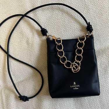 Lanvin en Bleu Pochette Mini Bag Black