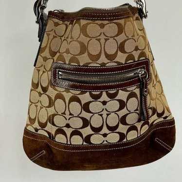 Coach Signature Adjustable  Strap handbag