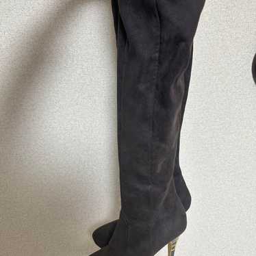 Suede Knee-High Boots