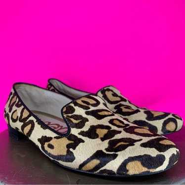 Sam EdelmanJordy  Leopard Calf Hair Loafer Sz 7