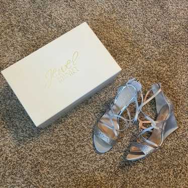 Jewel by Badgley Mischka embellished Ally wedge he