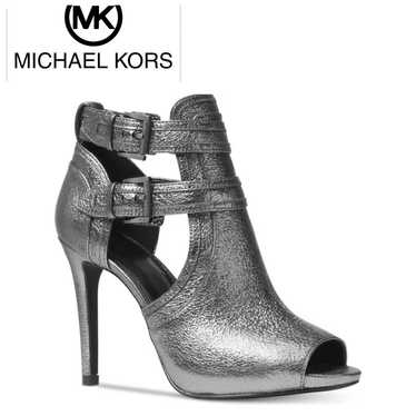 Michael Kors Blaze Open Toe Bootie Sparkle Metalli