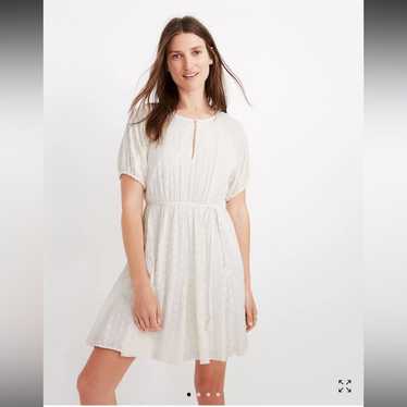 Madewell Eyelet Tassel-Tie Mini Dress * Size 8