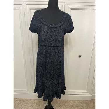 Fresh Produce black and gray print dress size medi