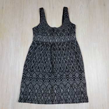 Zara Basic Black & White Tweed Sleeveless Dress Si