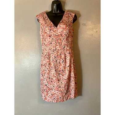 French connection pink floral sleeveless dress