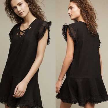 Anthropologie Steele Alexa Linen mini Dress Lace U