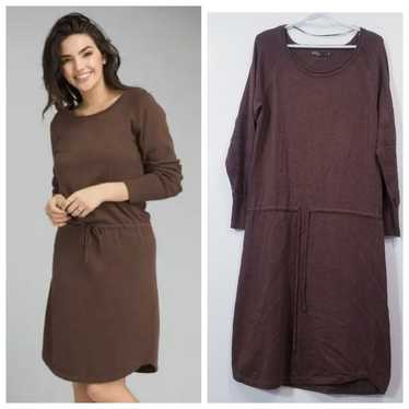 Prana Brown Knit Sweater Knit Leigh Dress