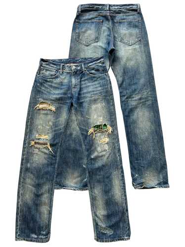 Designer × Distressed Denim × Takeo Kikuchi Vintag