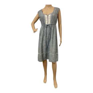 Eddie Bauer Women's White&Gray Striped Dress, 6. (