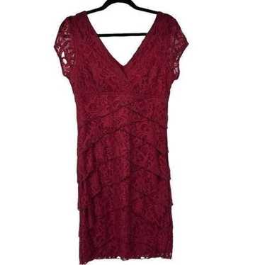 Scarlett Burgundy Lace Bodycon Dress