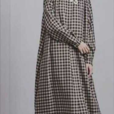 UNITED ARROWS Check Pattern Long Dress