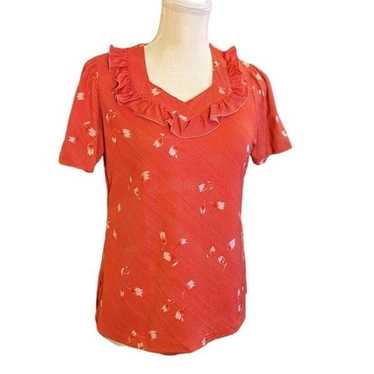 Pierre Cardin Paris red vintage top