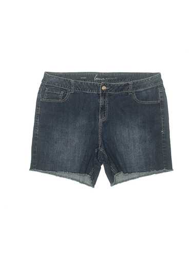 Lane Bryant Women Blue Denim Shorts 20 Plus