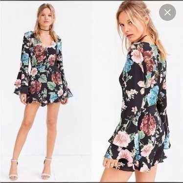 Bardot Amelia Floral Bell-Sleeve Romper