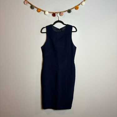 Karen Millen navy blue pencil sheath dress