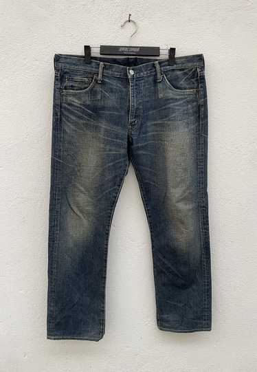 ONI DENIM× BURGUSコラボ　デニムパンツ　32　ボタンフライ　1 ONI DENIM× BURGUSコラボ デニムパンツ 32 ボタンフライ 1