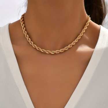 NEW NORDSTROM REVOLVE 18kt Gold Plated Choker Twis