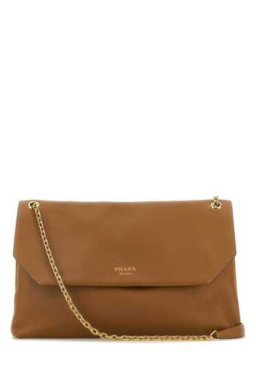 Prada Camel Leather Shoulder Bag