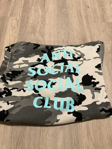 Anti Social Social Club ASSC snow camo hoodie (Blu