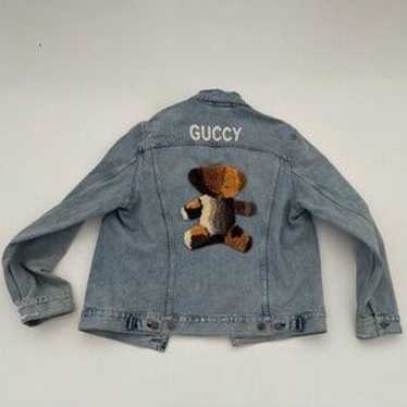 GUCCI TEDDY BEAR JACKET 44 デニムジャケット Gucci Teddy Bear Jacket 44 Denim | eBay