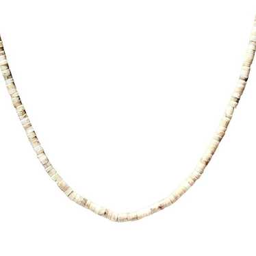 Vintage Beach Core Heishi Shell Bead Necklace Natu