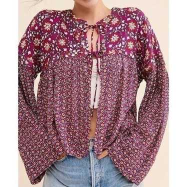 Free People Malia Babydoll Beaded Jacket S