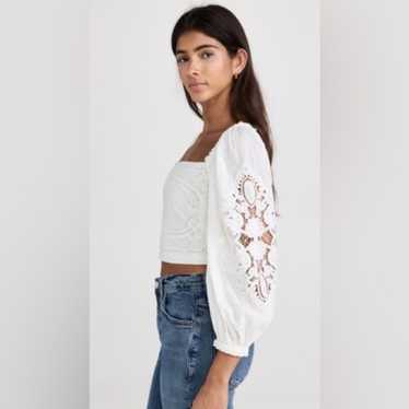 Farm Rio Off White Lace Blouse