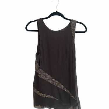 Alice+Olivia Sequin Silk Tank Top