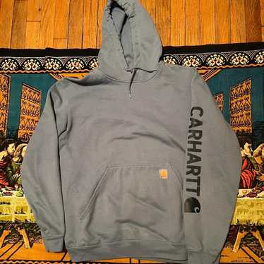 Carhartt Blue mens carhartt hoodie pullover sweate