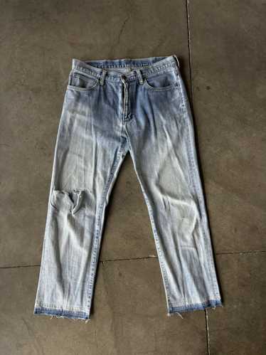 Wrangler Vintage Blue Wrangler Distressed Jeans