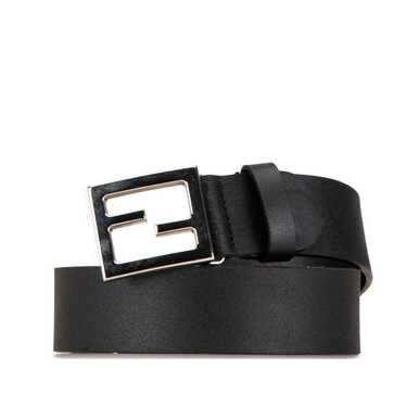 Black Fendi Leather Belt