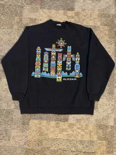 Gildan × Streetwear × Vintage ALASKA TOTEM SWEATSH