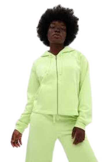 Girlfriend Collective Glow 50/50 Cropped-Zip Hoodi