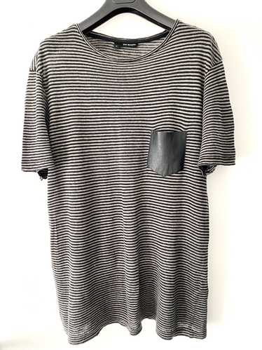 The Kooples Grey and Black Stripe T Shirt