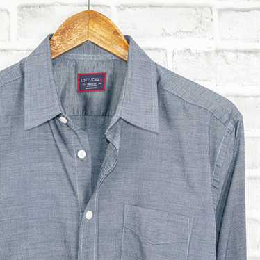 UNTUCKit UNTUCKit Men's Button up Shirt Blue Chamb