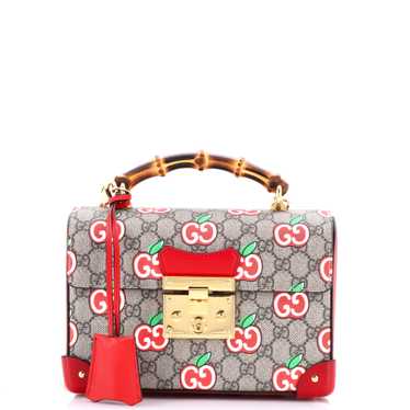 GUCCI Padlock Bamboo Shoulder Bag Printed GG Coate