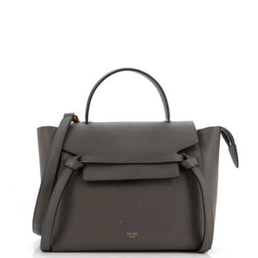 CELINE Belt Bag Textured Leather Micro