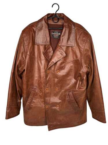 Chevignon Leather Coat with zipper lining - Gem