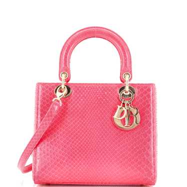 Christian Dior Lady Dior Bag Python Medium